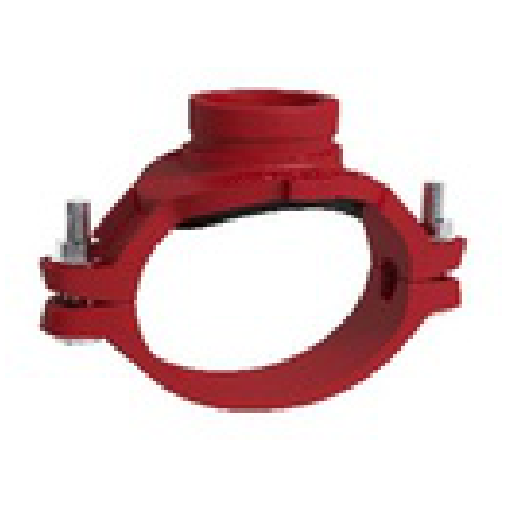 مرابط فرزة تفرع حديد أحمر UL/FM 1.5"×2"